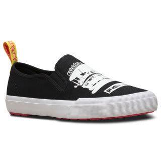 TOOMEY SXP BLACK+WHITE PRETTY VACANT CANVAS SHOE