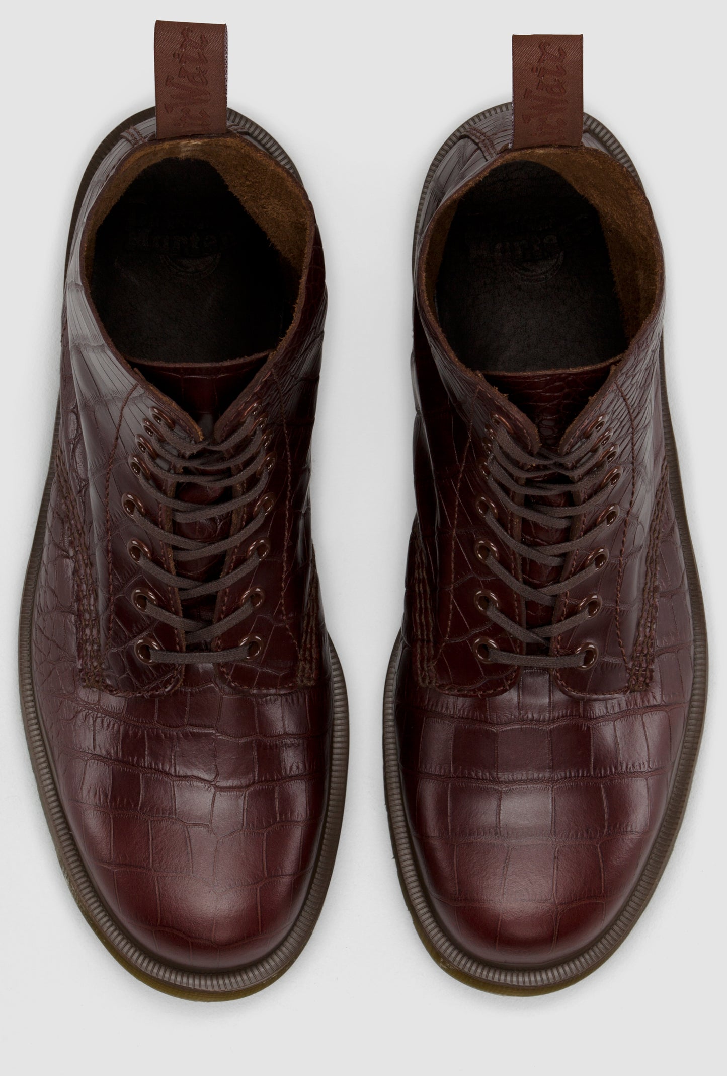 1460 PASCAL CHERRY RED CROCO BOOT