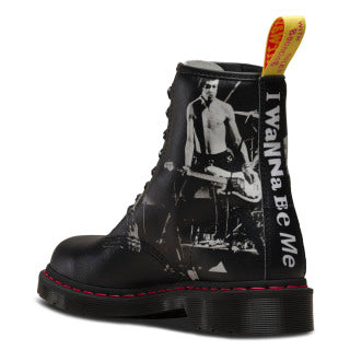 1460 SXP BLACK SEX PISTOLS BACKHAND STRAW GRAIN BOOT