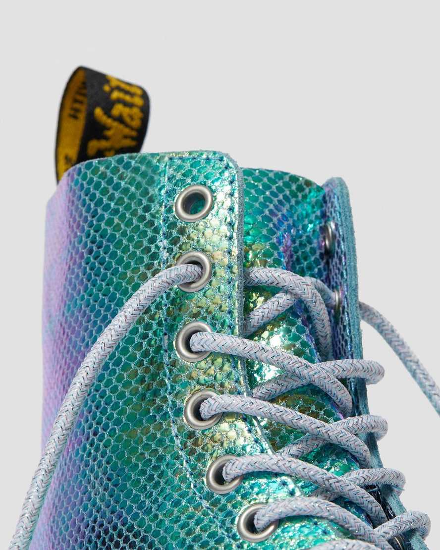 1460 PASCAL BLUE IRIDESCENT TEXTURE BOOT