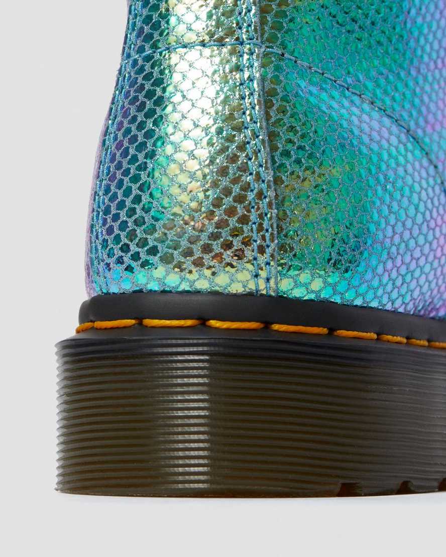 1460 PASCAL BLUE IRIDESCENT TEXTURE BOOT