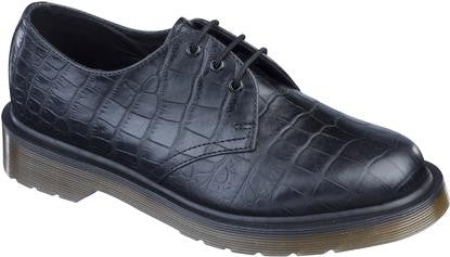 1461 PW BLACK CROCO OXFORD
