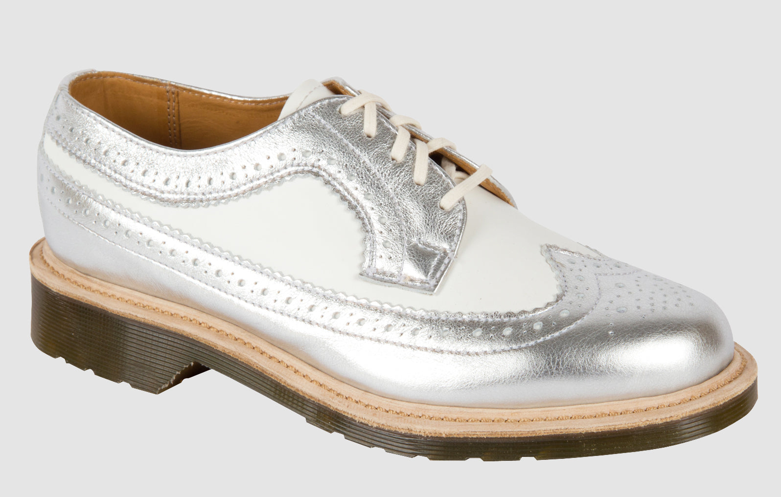 3989 SILVER+WHITE ANILMORBIDO+SMOOTH OXFORD MIE