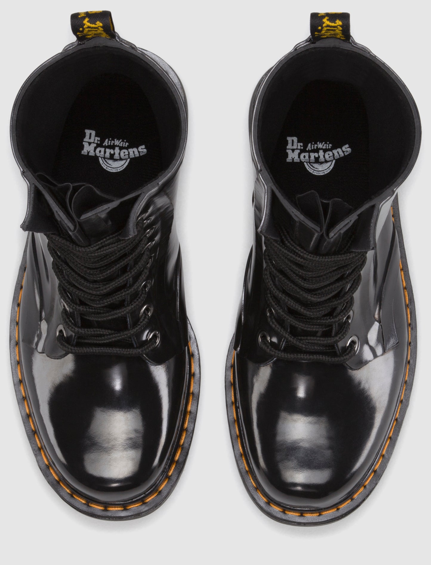 DRENCH BLACK PATENT RUBBER BOOT