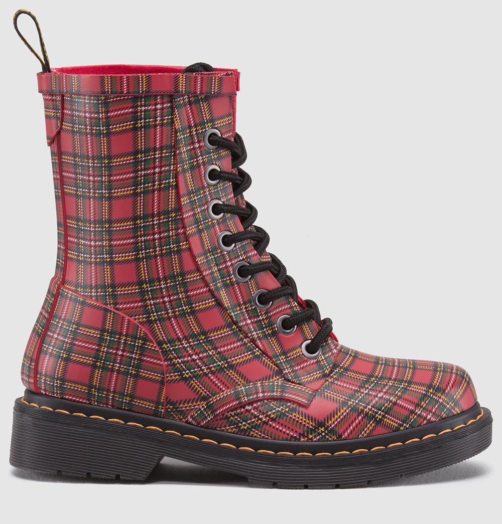 DRENCH RED STEWART TARTAN RUBBER BOOT