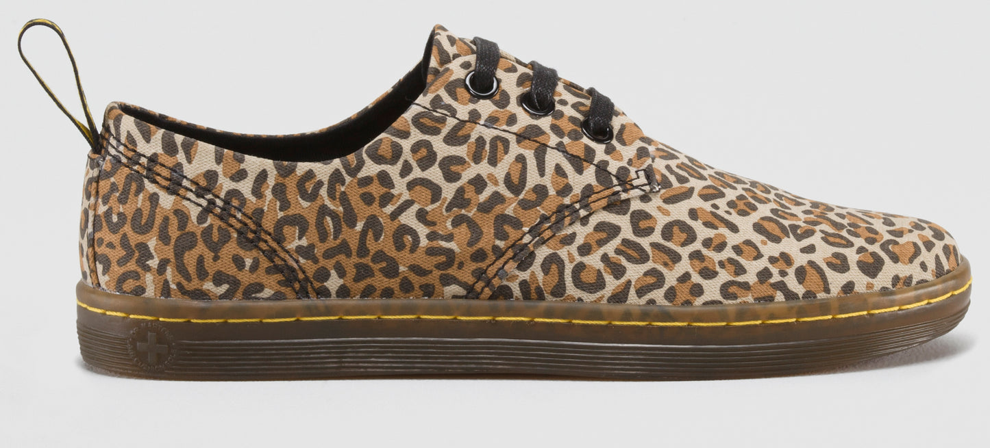 ALGATE LEOPARD FINE CANVAS SHOE
