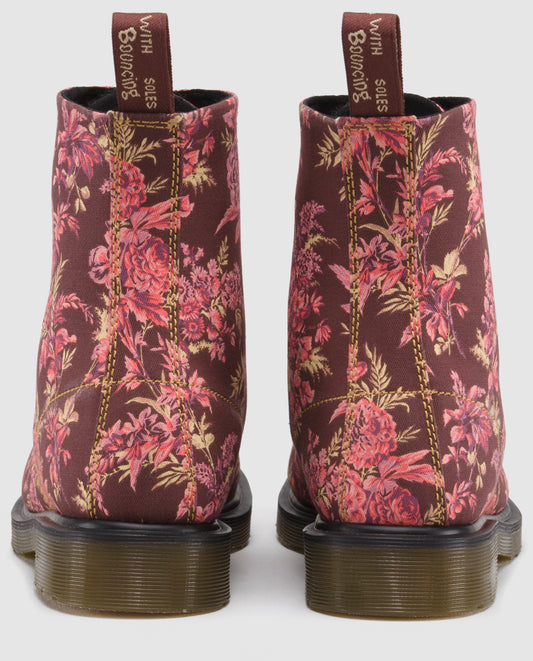 1460 BECKETT CHERRY RED JOUY FLORAL CANVAS