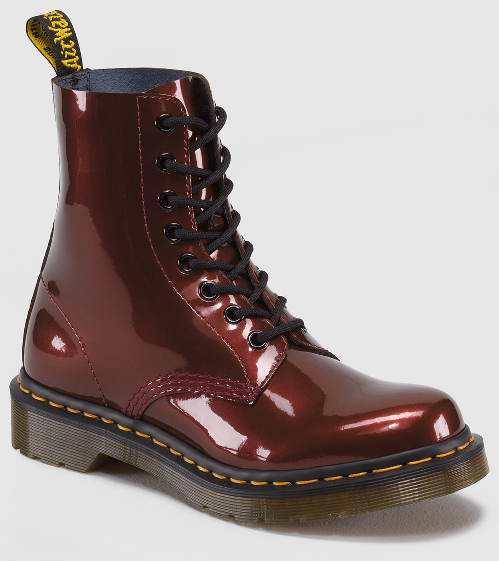 Martens Red Patent Patent Doc Marten Boots 1460 Pascal Cherry Red