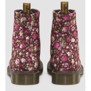 PAGE CHERRY RED ROSE CANVAS BOOT