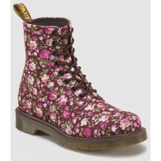 PAGE CHERRY RED ROSE CANVAS BOOT