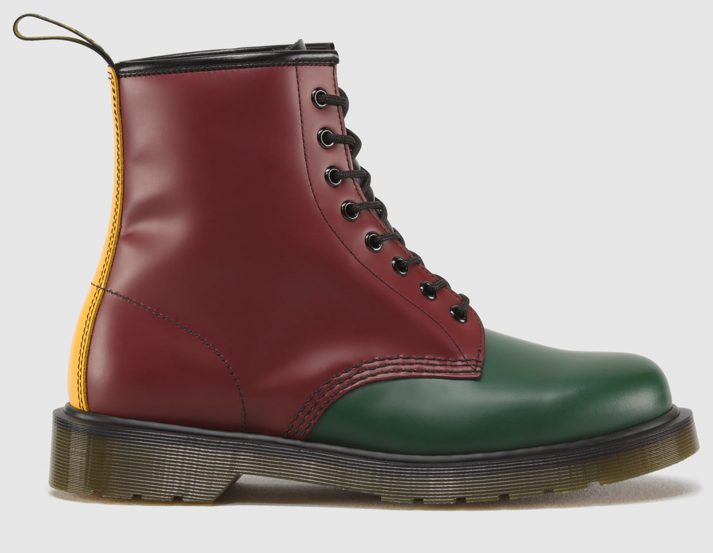 1460 GREEN+CHERRY RED+YELLOW SMOOTH BOOT