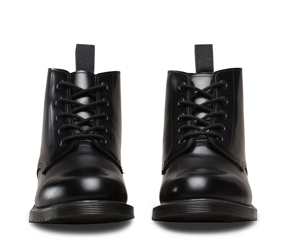 EMMELINE BLACK POLISHED SMOOTH BOOT
