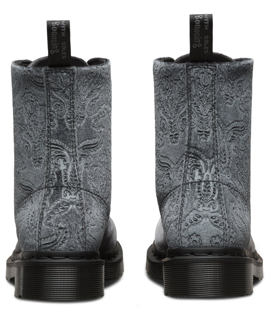 1460 GREY BROCADE BOOT