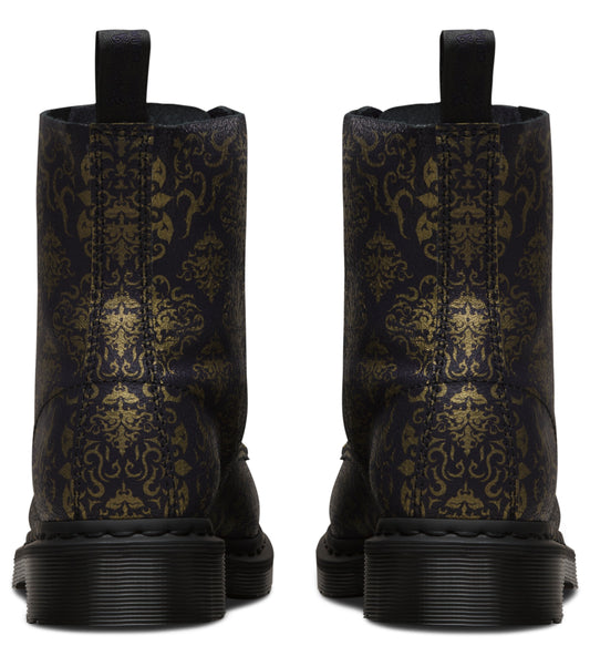 1460 PASCAL PURPLE+BLACK BAROQUE CRISTAL SUEDE BOOT