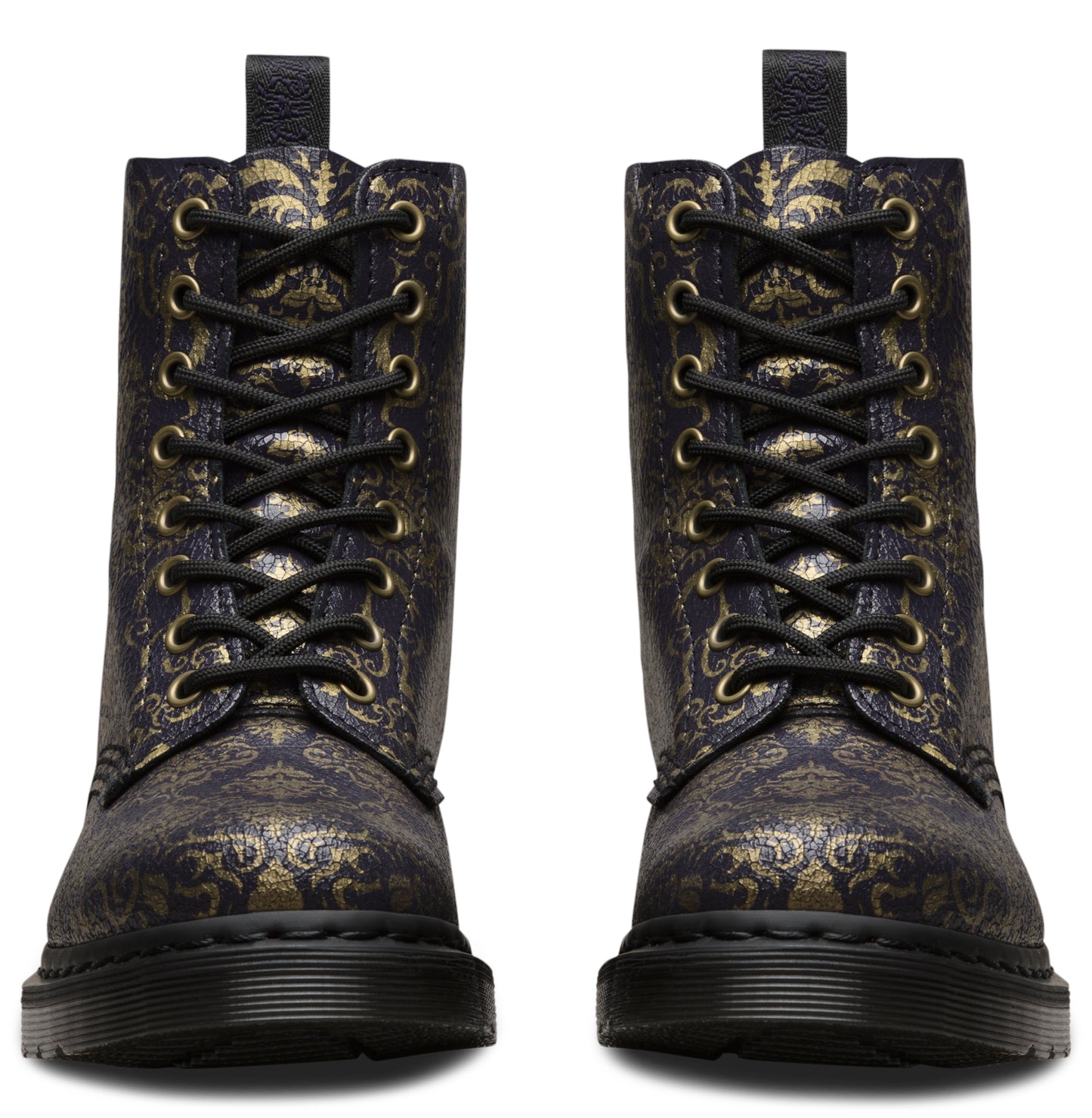 1460 PASCAL PURPLE+BLACK BAROQUE CRISTAL SUEDE BOOT
