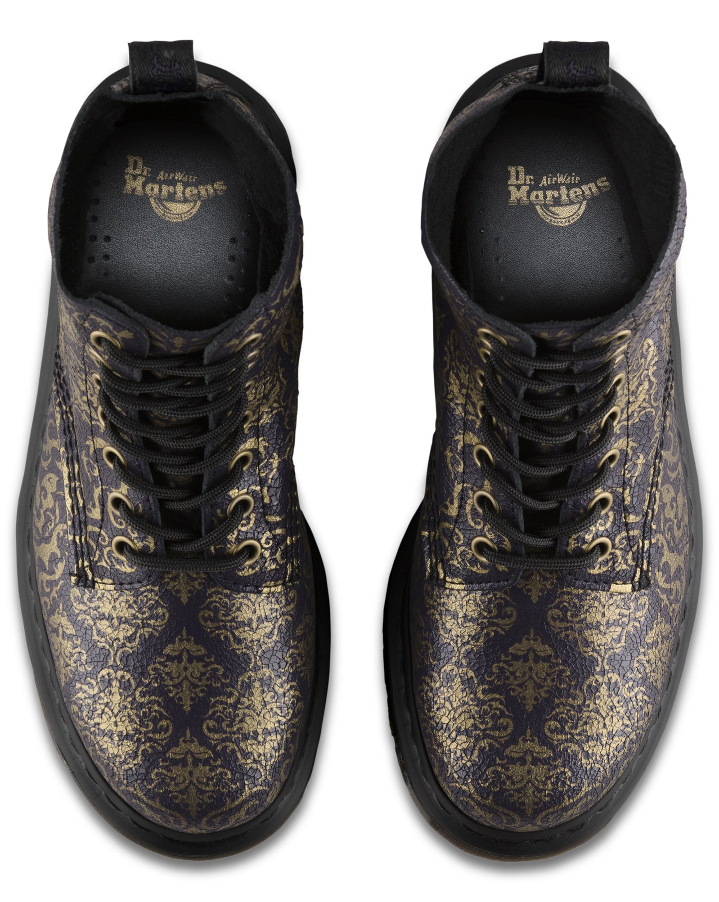 1460 PASCAL PURPLE+BLACK BAROQUE CRISTAL SUEDE BOOT