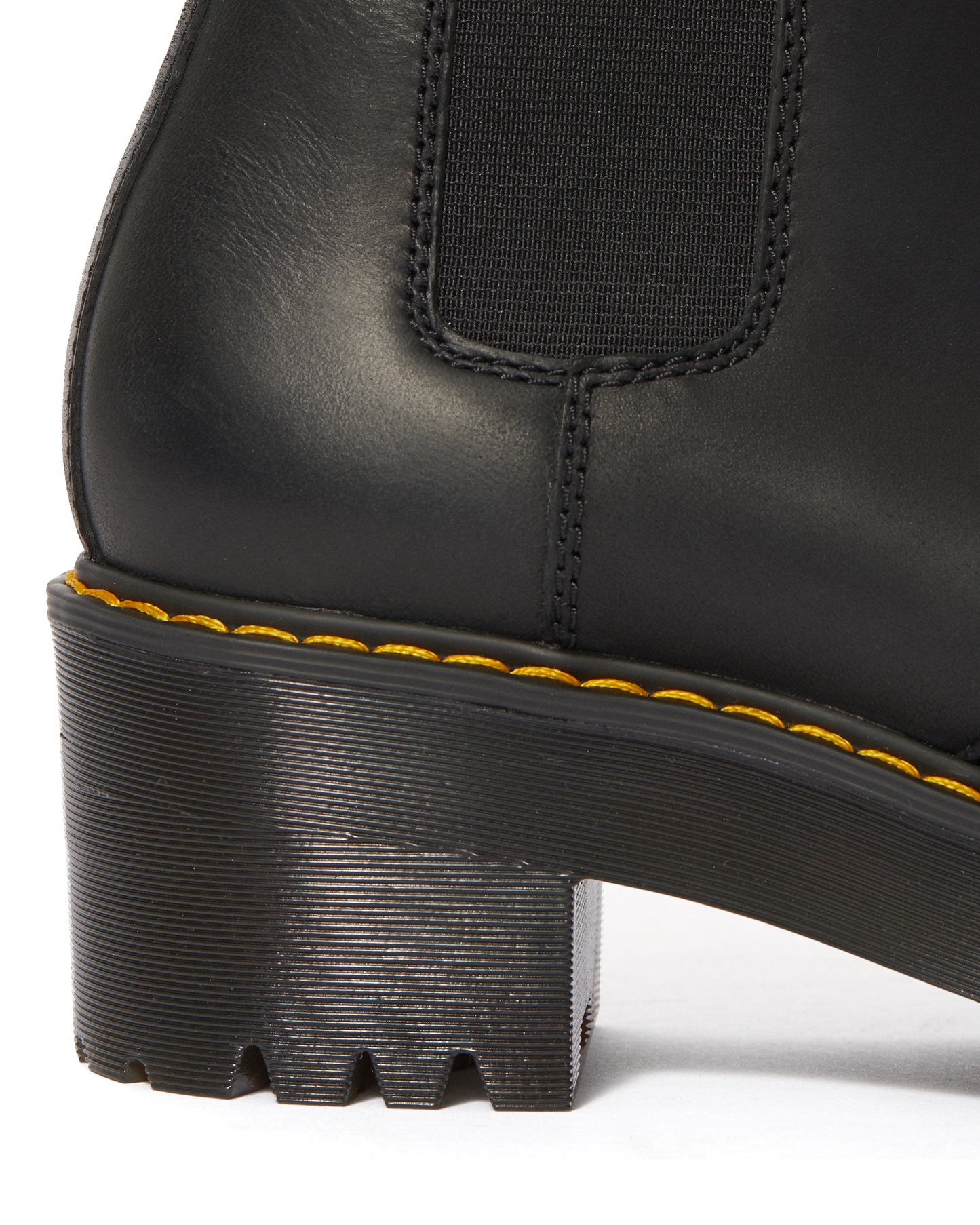 ROMETTY BLACK PLATFORM CHELSEA BOOT