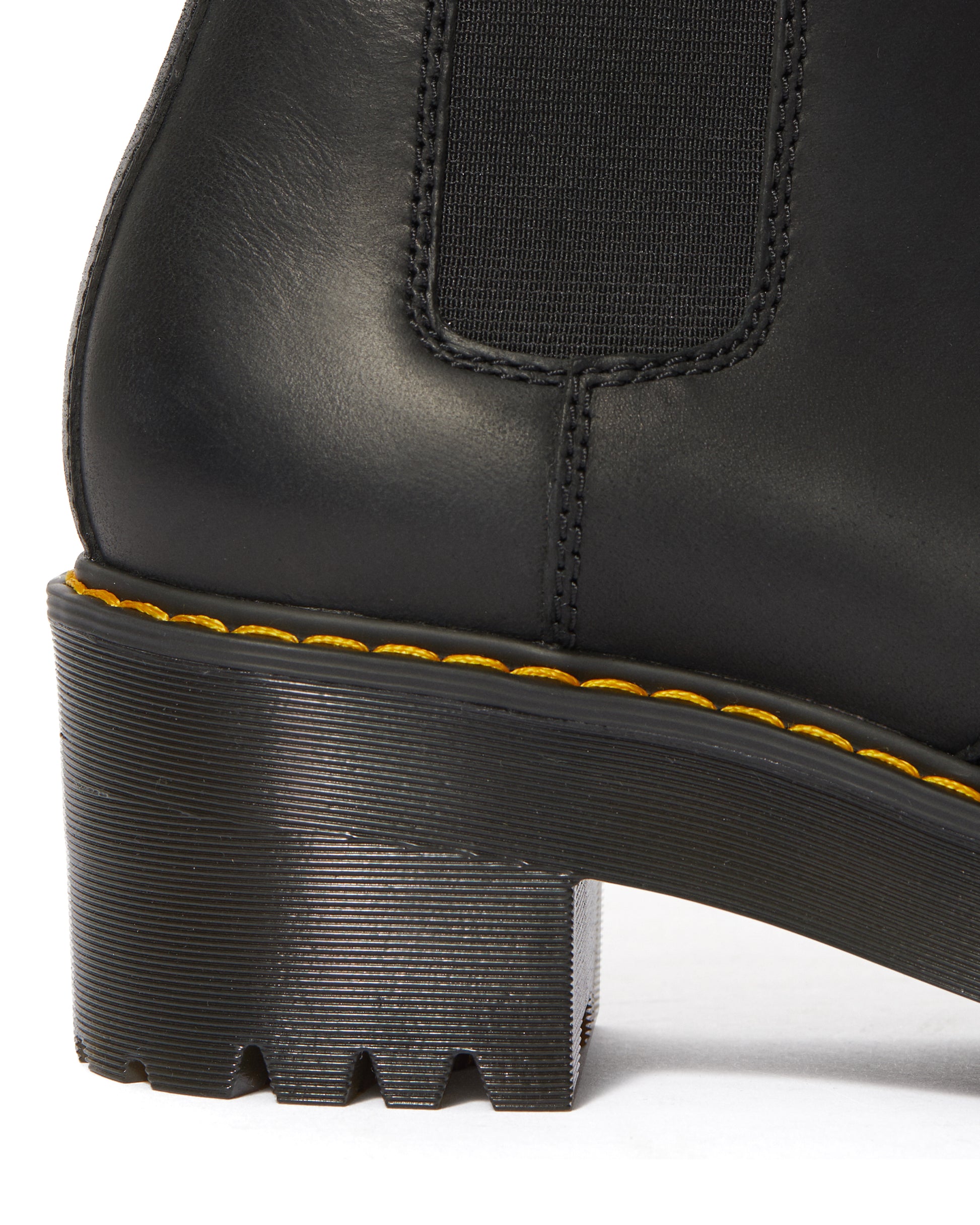 ROMETTY BLACK PLATFORM CHELSEA BOOT