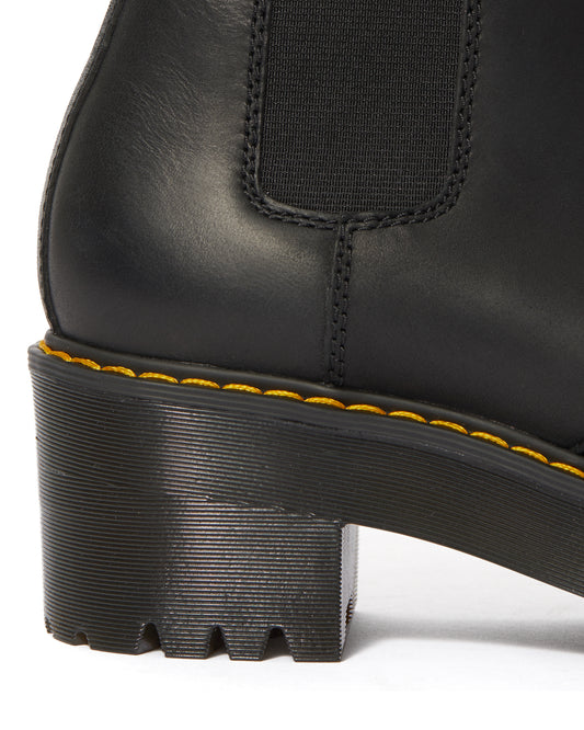 ROMETTY BLACK PLATFORM CHELSEA BOOT