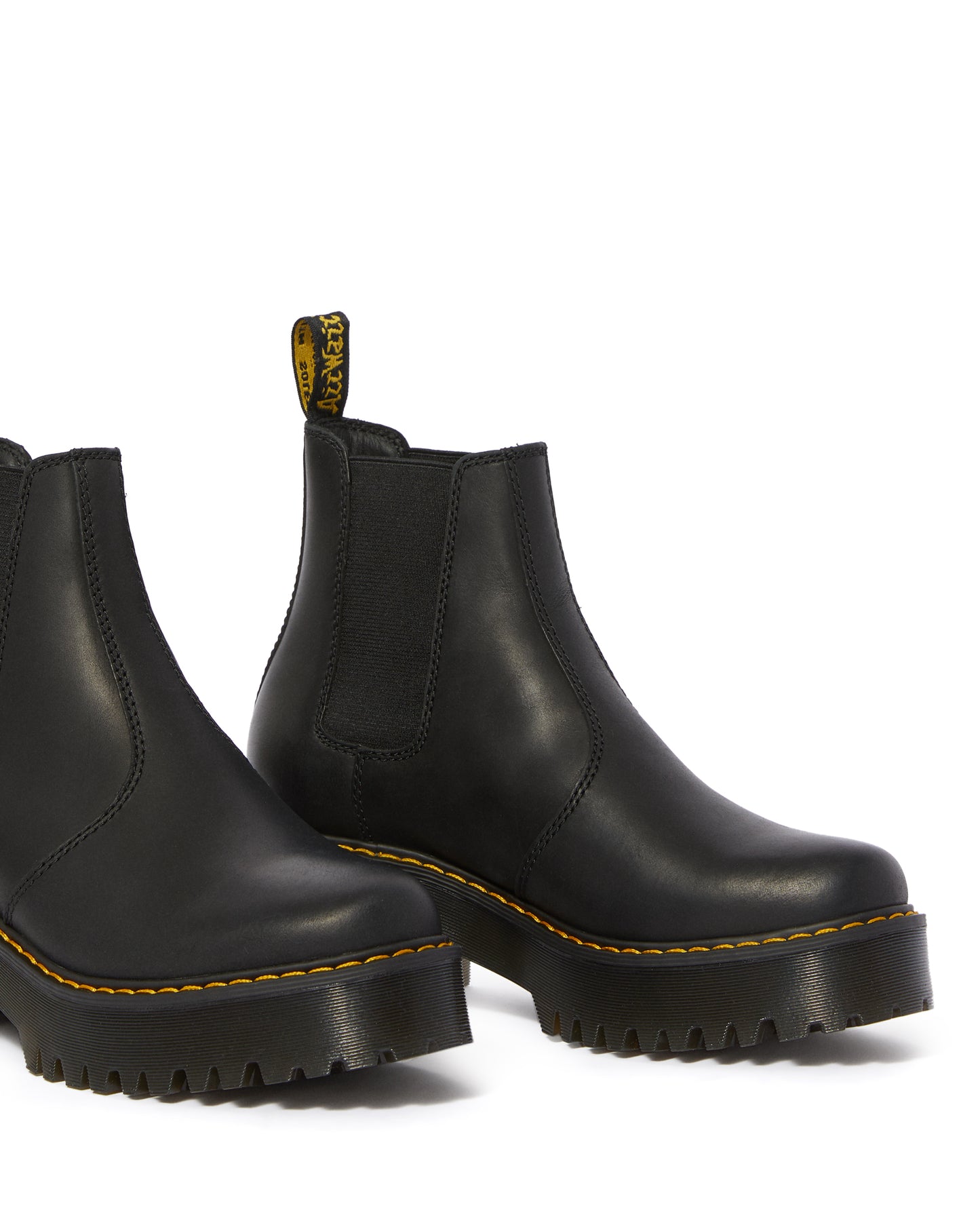 ROMETTY BLACK PLATFORM CHELSEA BOOT