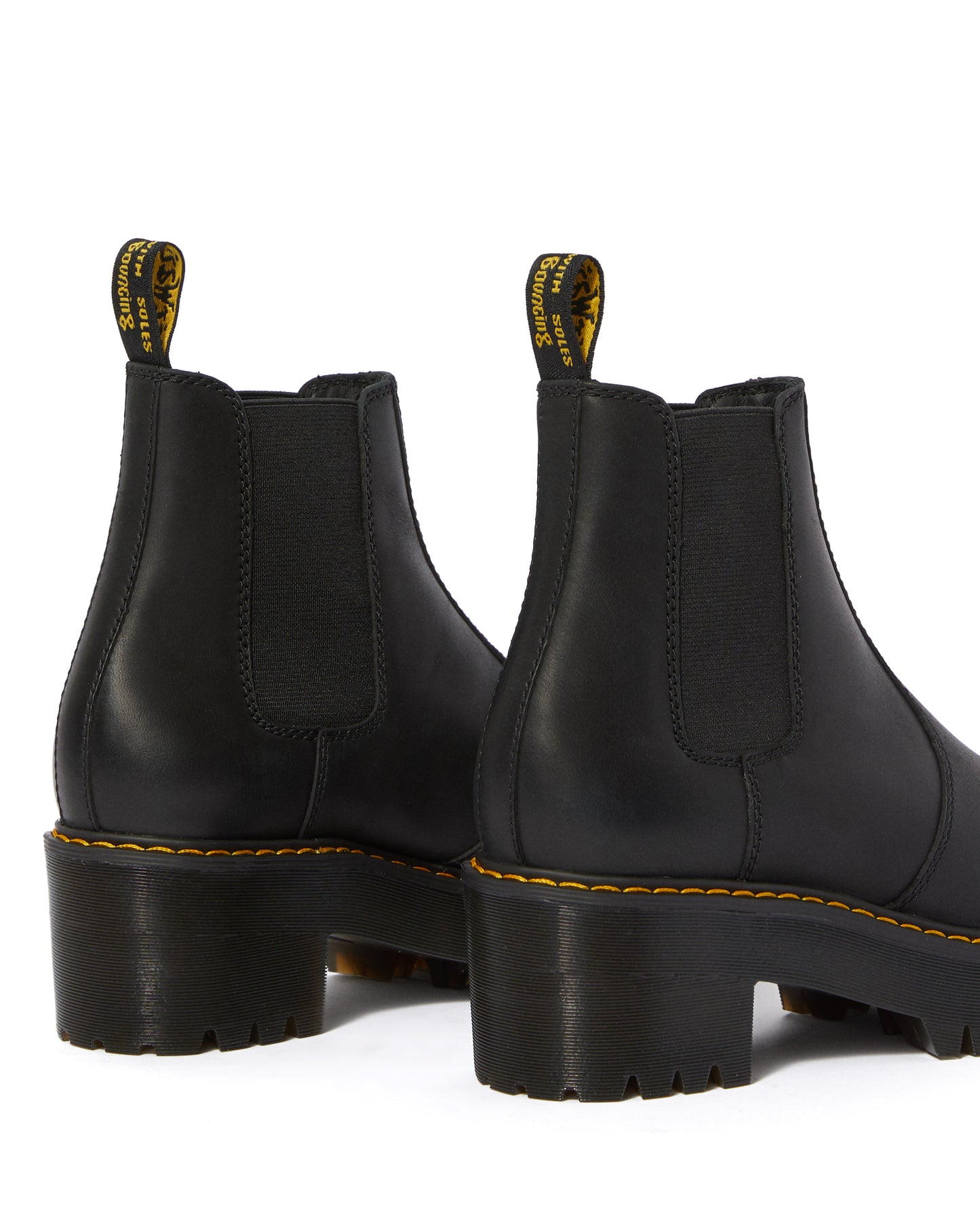 ROMETTY BLACK PLATFORM CHELSEA BOOT