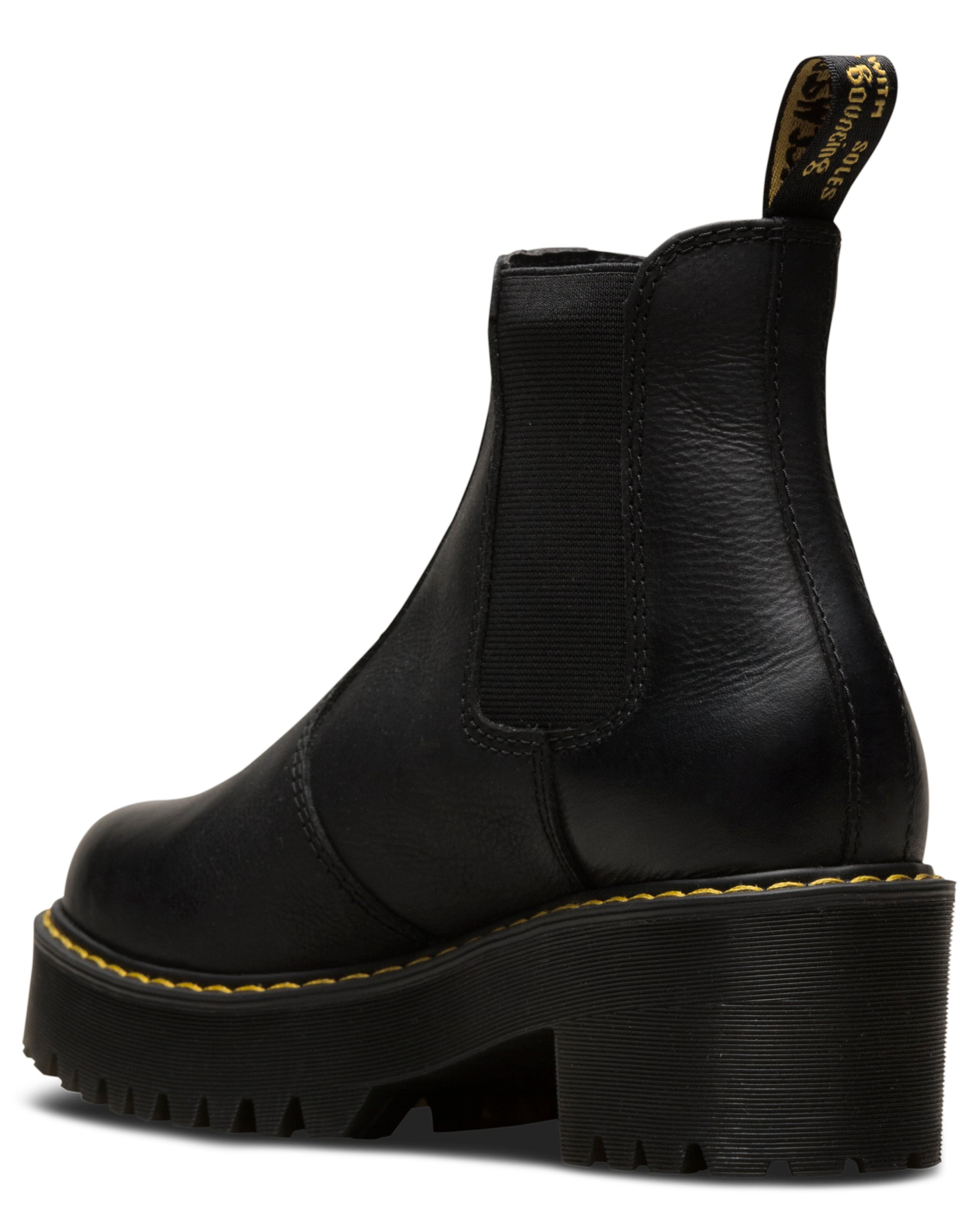 ROMETTY BLACK PLATFORM CHELSEA BOOT