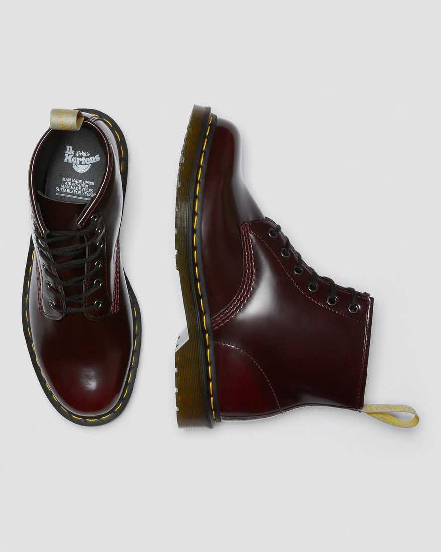 VEGAN 101 CHERRY RED OXFORD RUB OFF BOOT