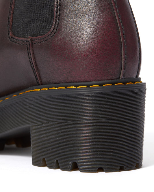 ROMETTY BURGUNDY PLATFFORM CHELSEA BOOT