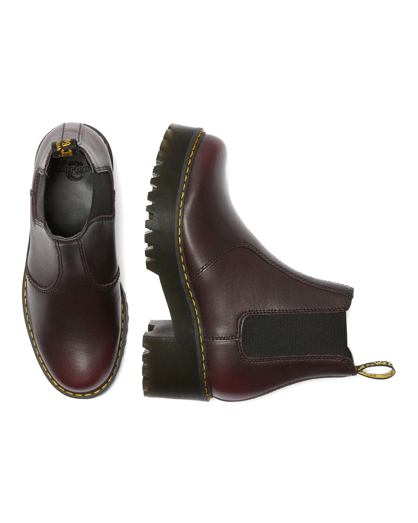 ROMETTY BURGUNDY PLATFFORM CHELSEA BOOT