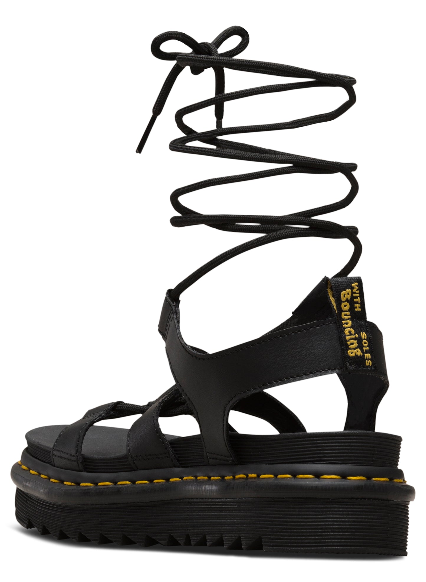 Nartilla Leather Gladiator Sandal (blk)