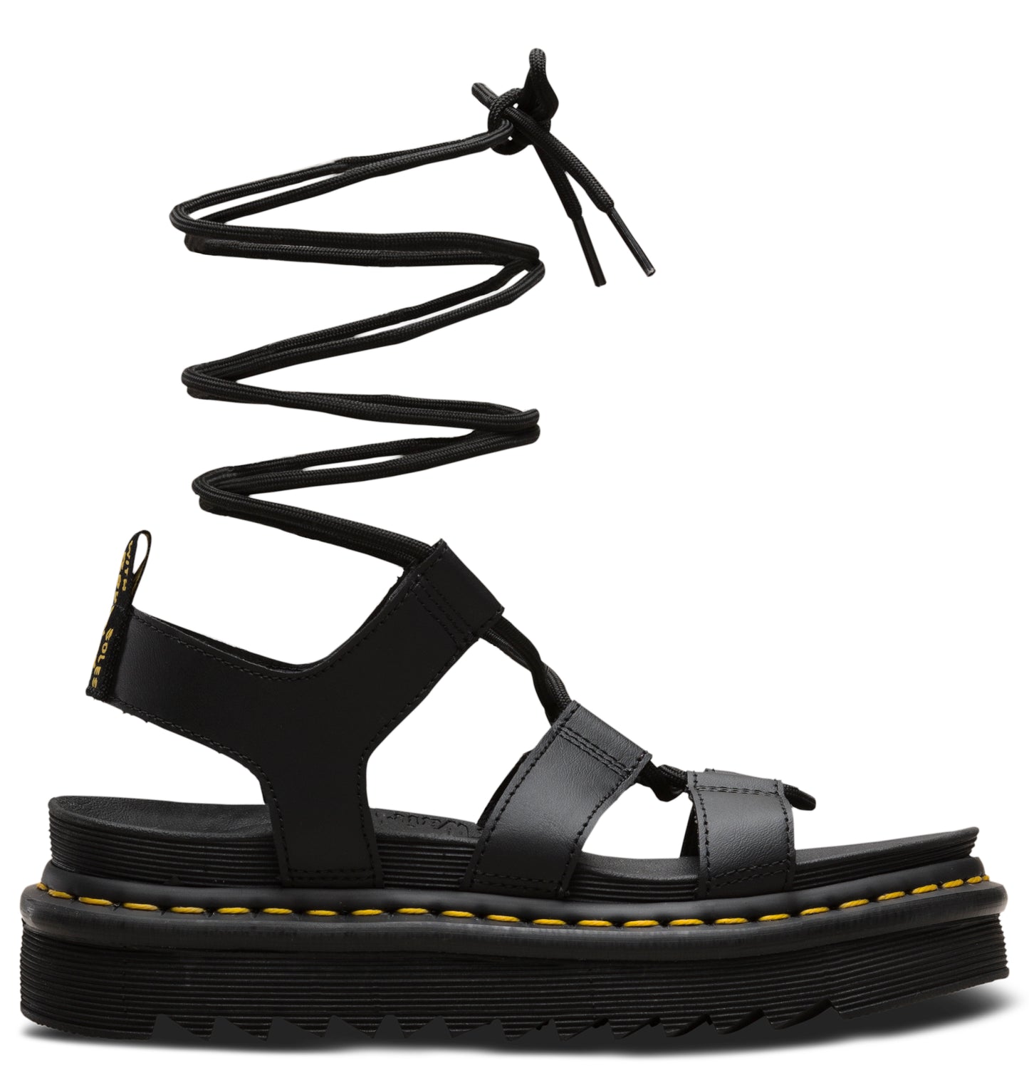 Nartilla Leather Gladiator Sandal (blk)