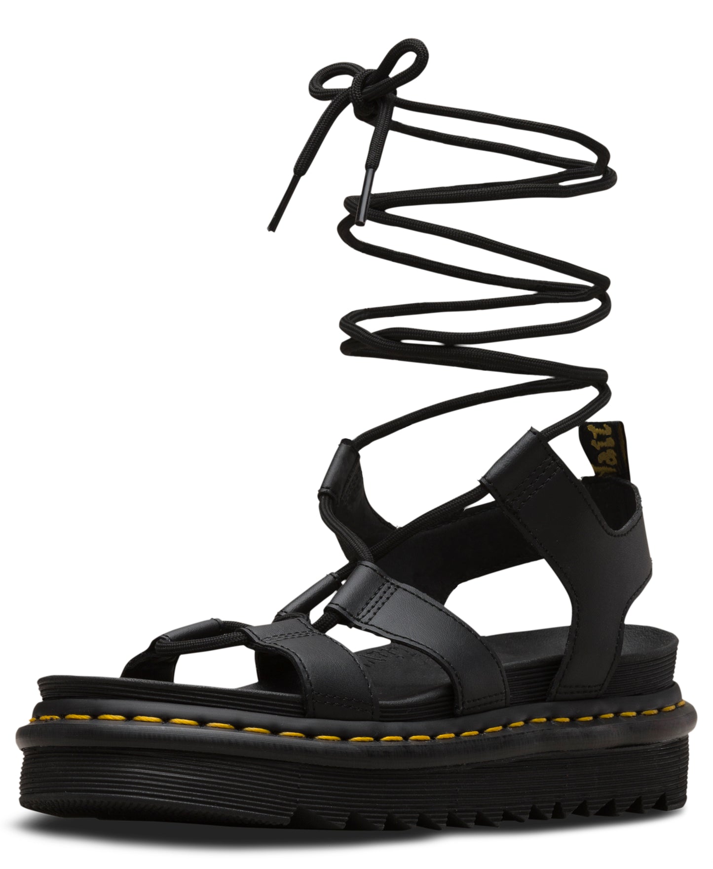 Nartilla Leather Gladiator Sandal (blk)