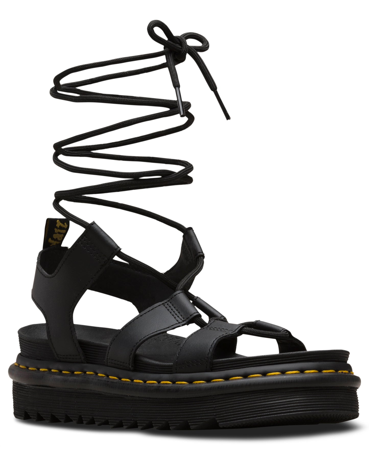 Nartilla Leather Gladiator Sandal (blk)