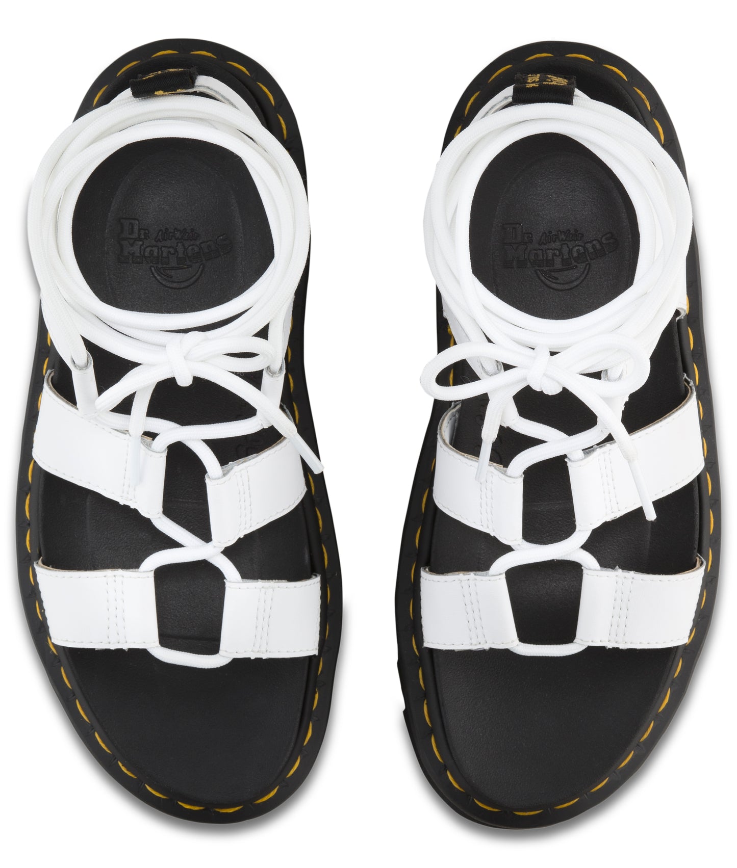 Nartilla Leather Gladiator Sandal (wht)