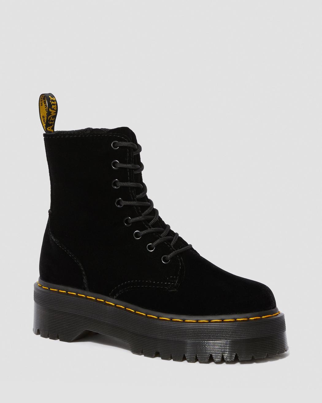 Dr Marten Jadon Velvet Martens Vegan Jadon Max Crushed Velvet