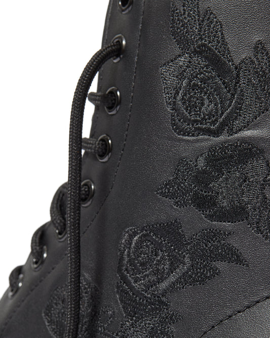 1460 VONDA MONO FLORAL LEATHER LACE UP BOOT
