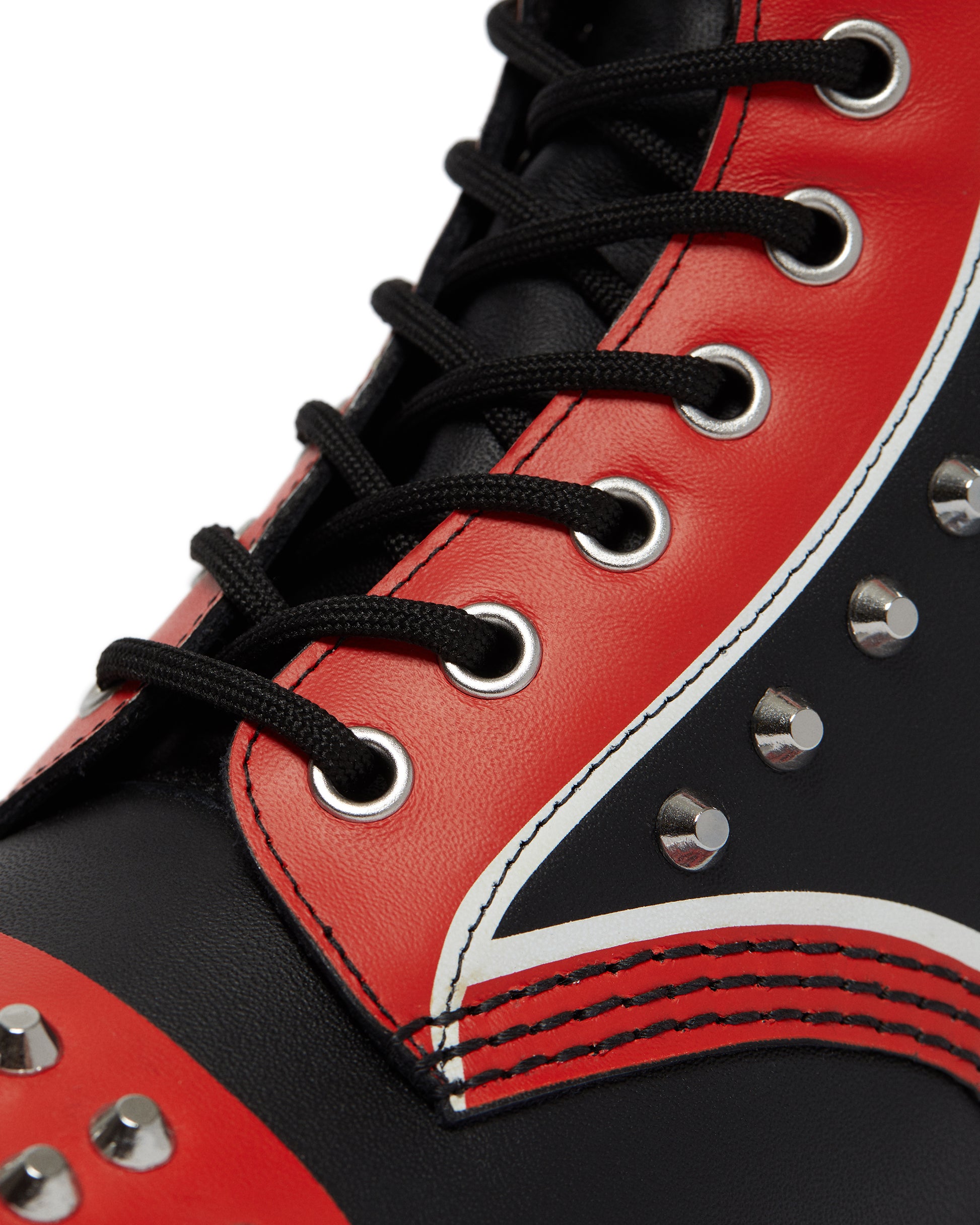 1460 STUD BLACK+RED+WHITE HERO BACKHAND BOOT