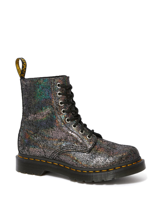 1460 PASCAL GUNMETAL IRIDESCENT CRACKLE BOOT