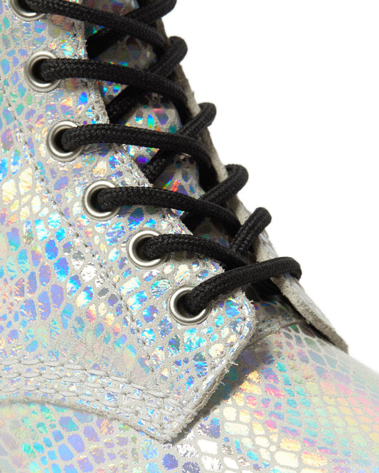 1460 PASCAL WHITE SNAKE METALLIC SUEDE