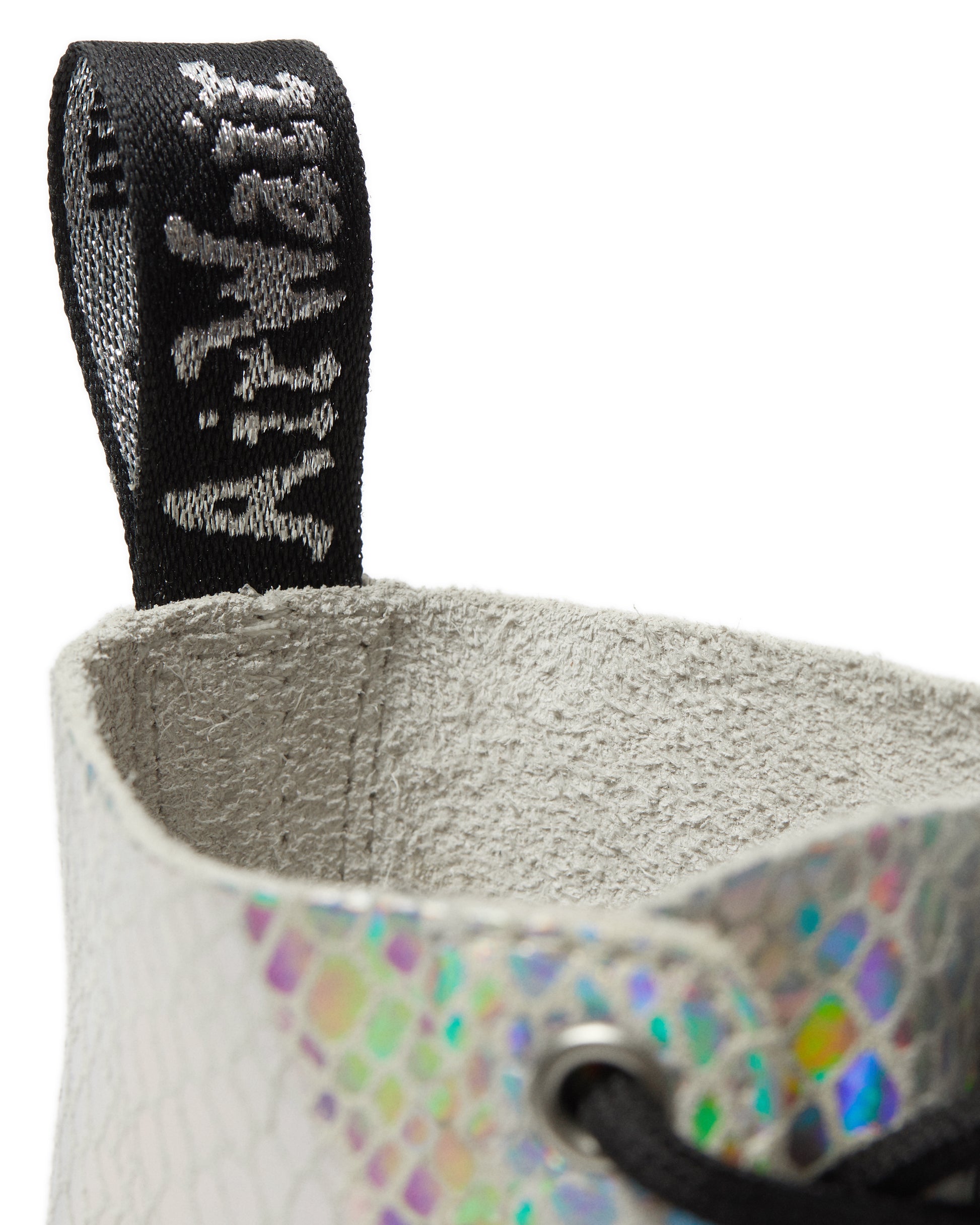 1460 PASCAL WHITE SNAKE METALLIC SUEDE