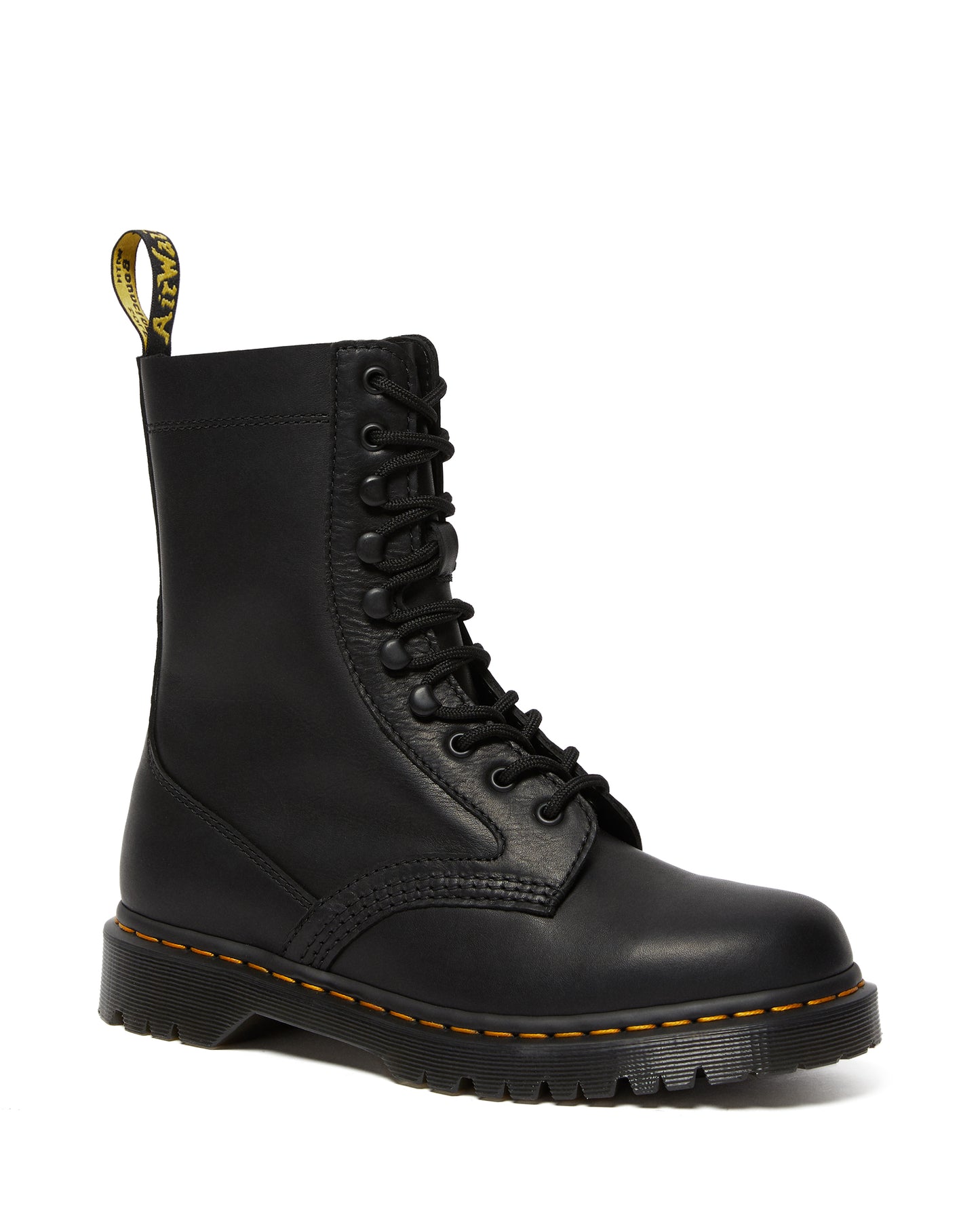 HARRON LEATHER MID CALF MOTO BOOTS