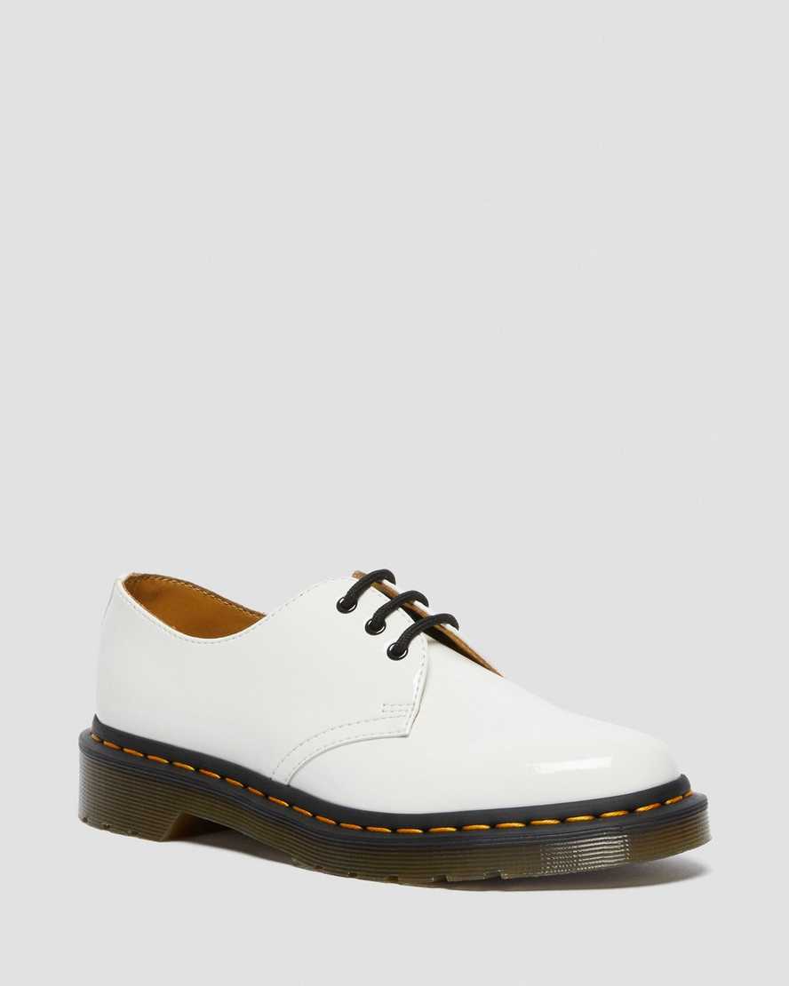 Dr. Martens Women's 1461 Patent Leather Oxford Shoes, White Dr. Martens Women's 1461 Patent Leather Oxford Shoes, White