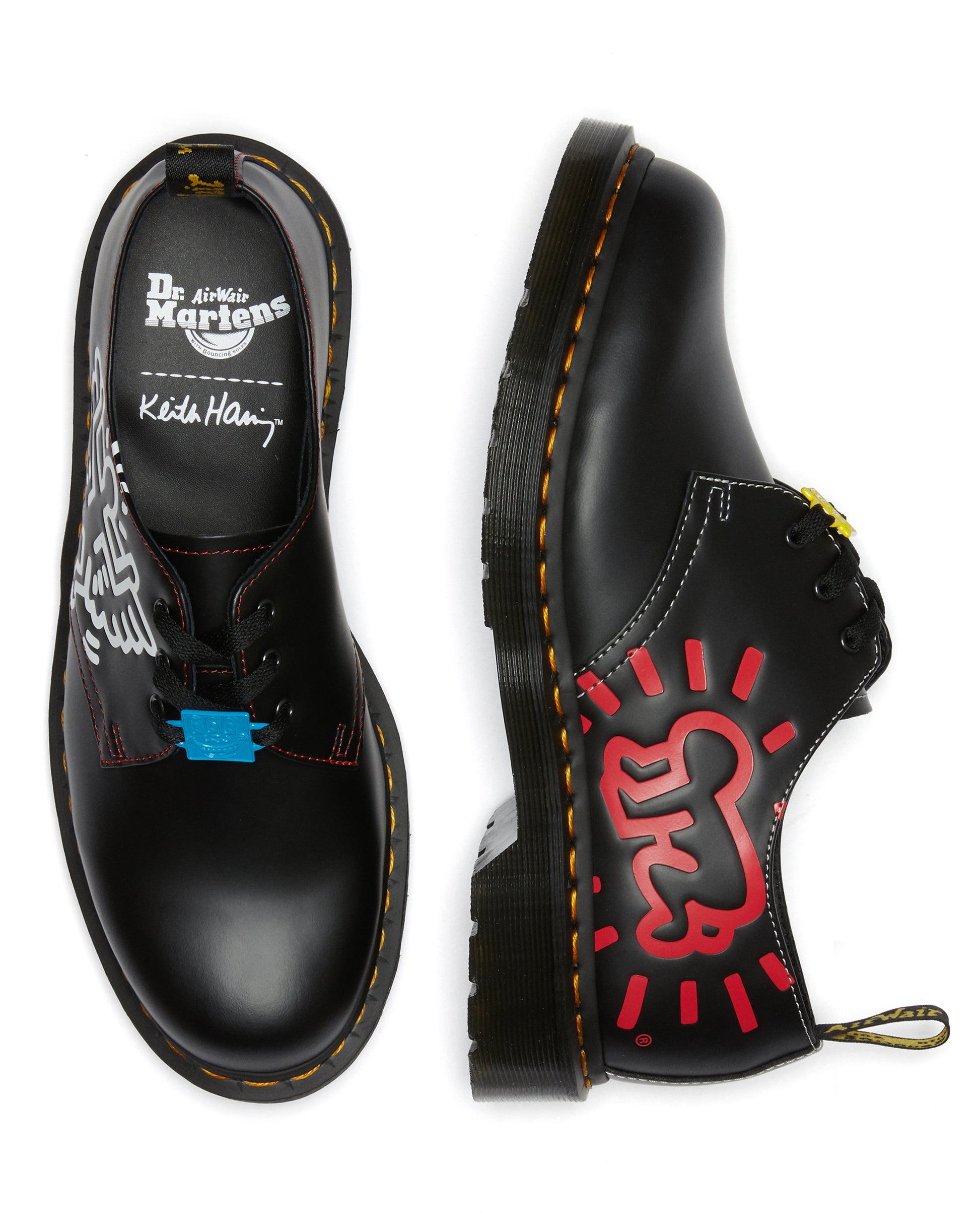 1461 KH ICN BLACK+RED+WHITE KEITH HARING ICN SMOOTH OXFORD