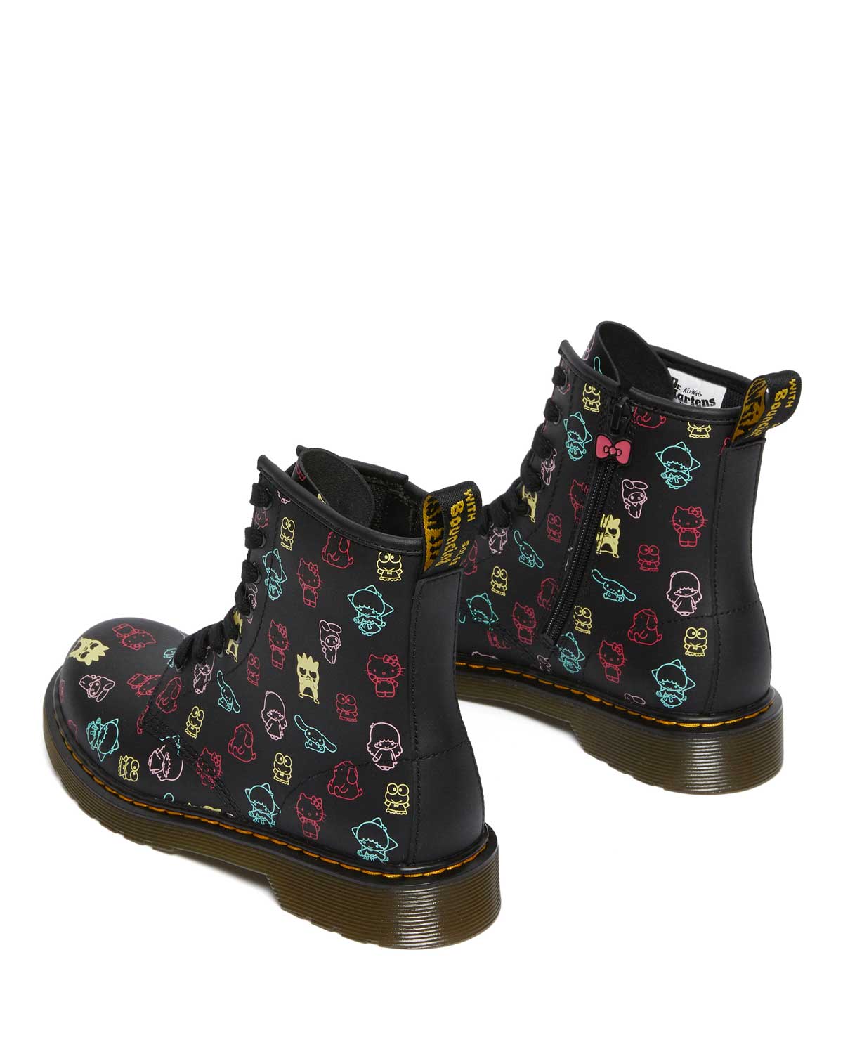 1460 HELLO KITTY & FRIENDS BLACK+MULTI HYDRO LEATHER BOOT