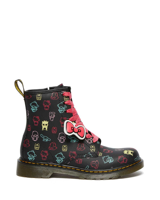 1460 HELLO KITTY & FRIENDS BLACK+MULTI HYDRO LEATHER BOOT