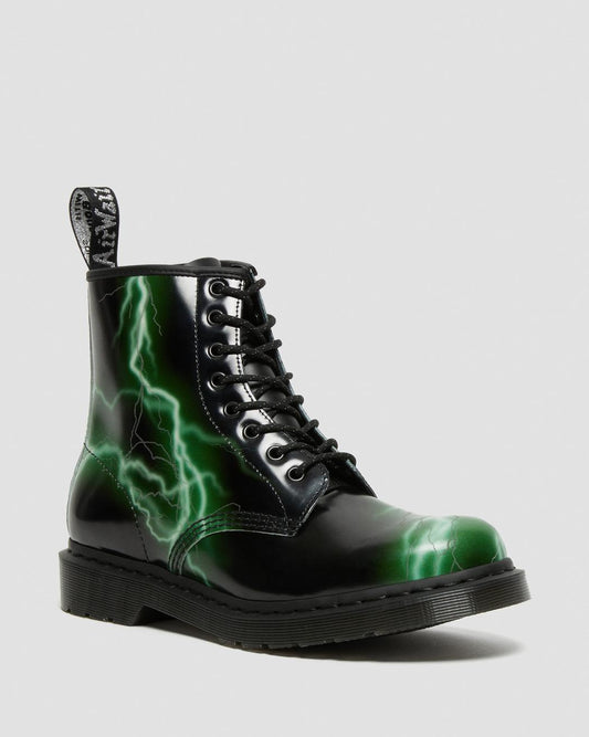 1460 FLASH BLACK + GREEN SMOOTH