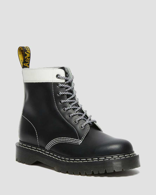 1460 PASCAL BEX LEATHER CONTRAST LACE UP BOOTS