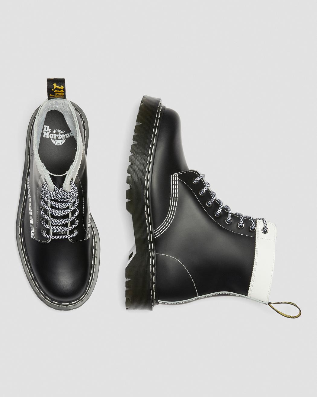 1460 PASCAL BEX LEATHER CONTRAST LACE UP BOOTS