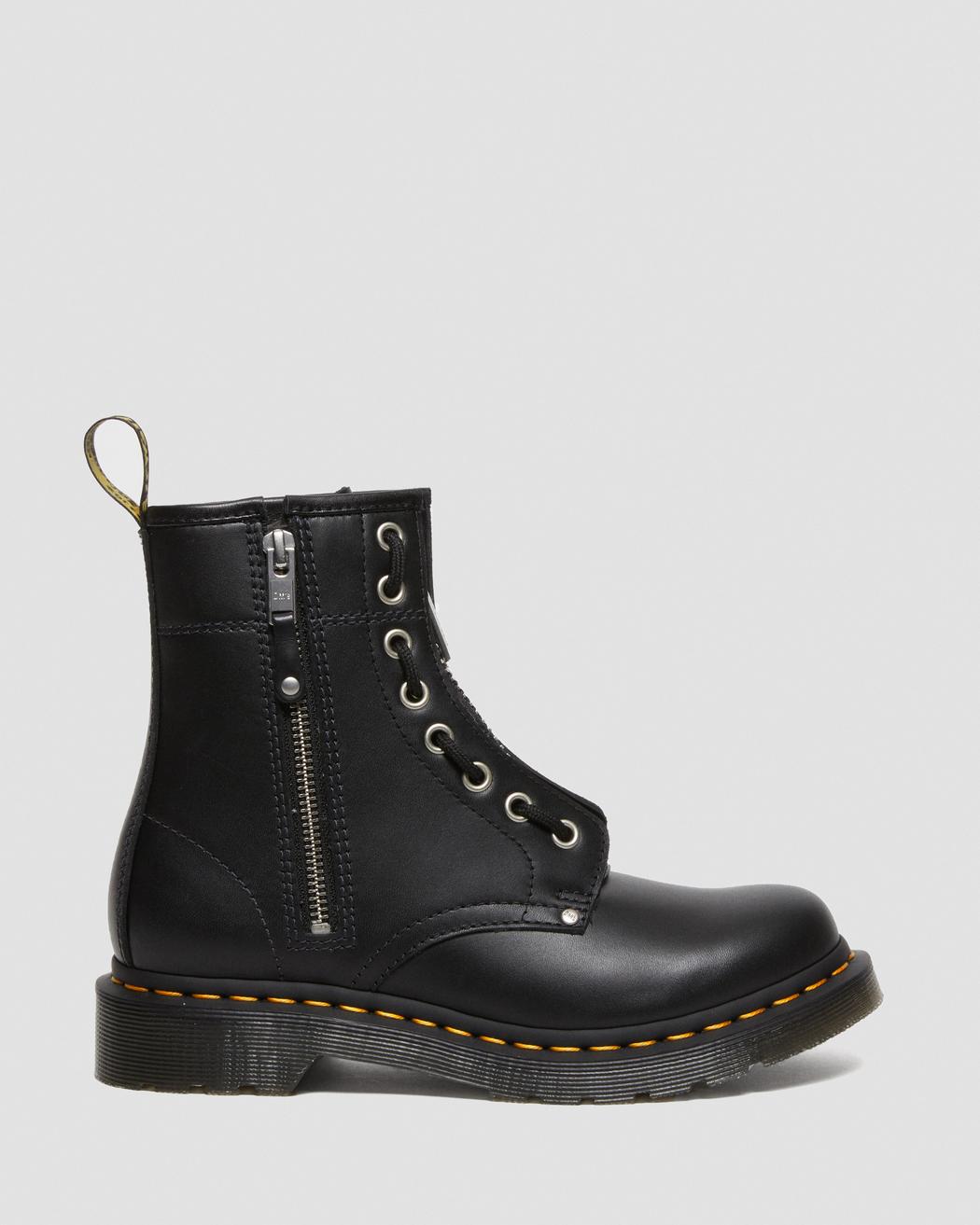1460 TWIN ZIP BLACK WANAMA BOOT