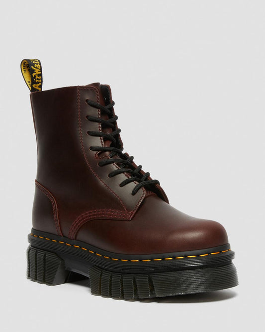 AUDRICK BRANDO LEATHER PLATFORM LACE UP BOOTS